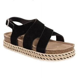 Muk Luks Beach Bingo Platform Espadrille Sandals